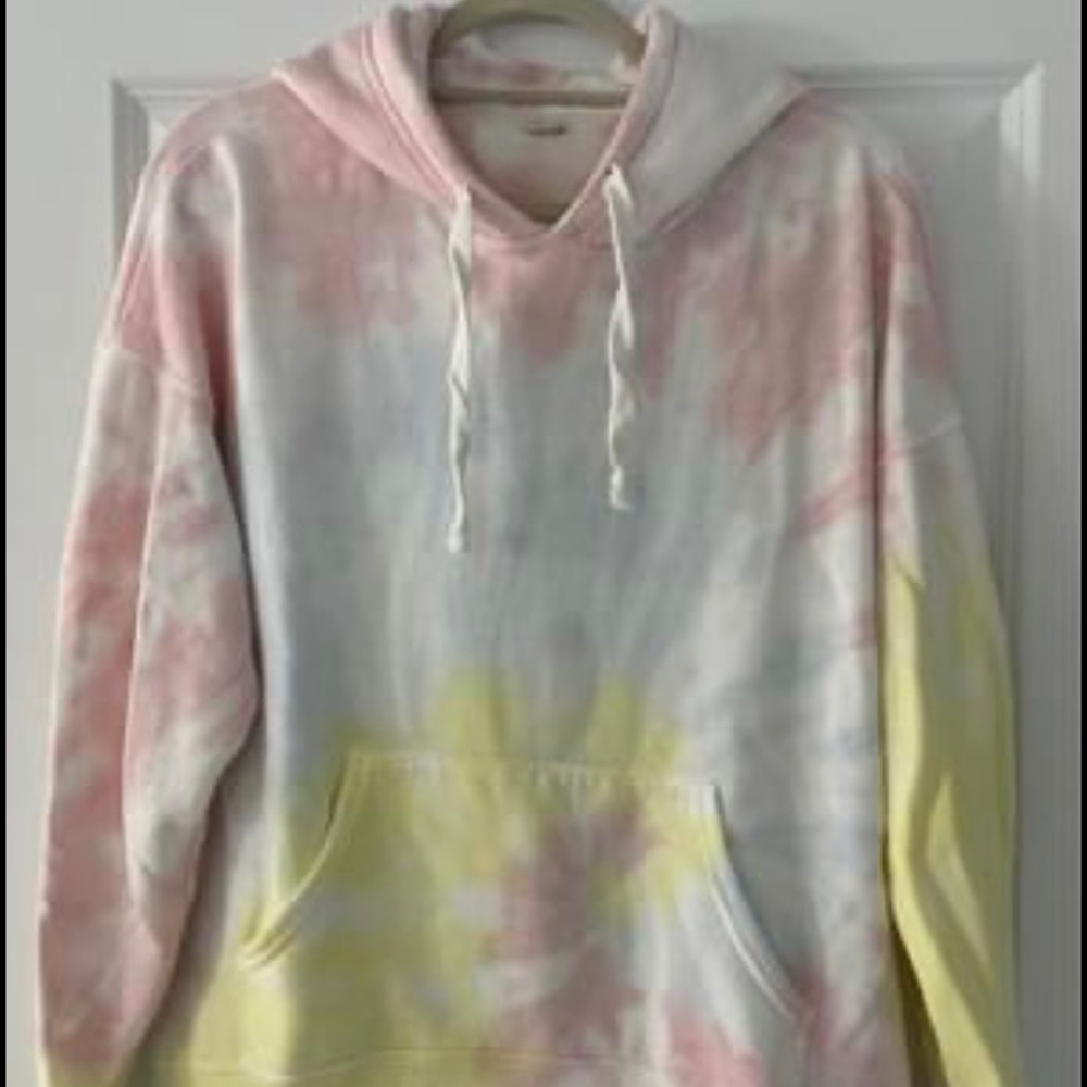 Aerie tie-dye hooded sweatshirt S